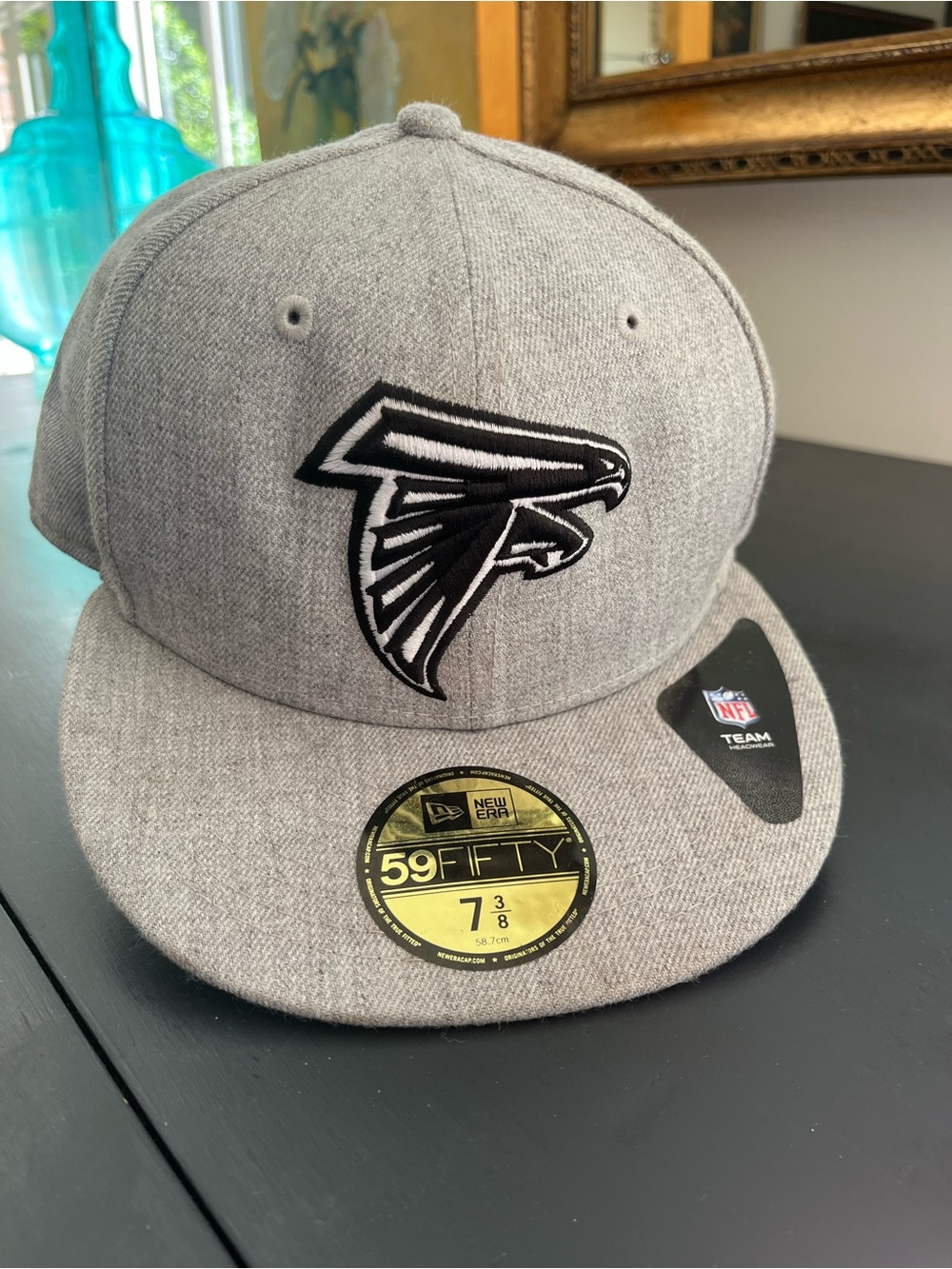 NWT NFL Gray Atlanta Falcons 59FIFTY Fitted Cap